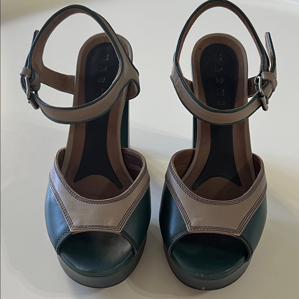 Marni - Women's Two-Tone Platform Heels